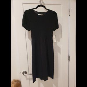 Stretchy Knit Black Dress - Size 12P